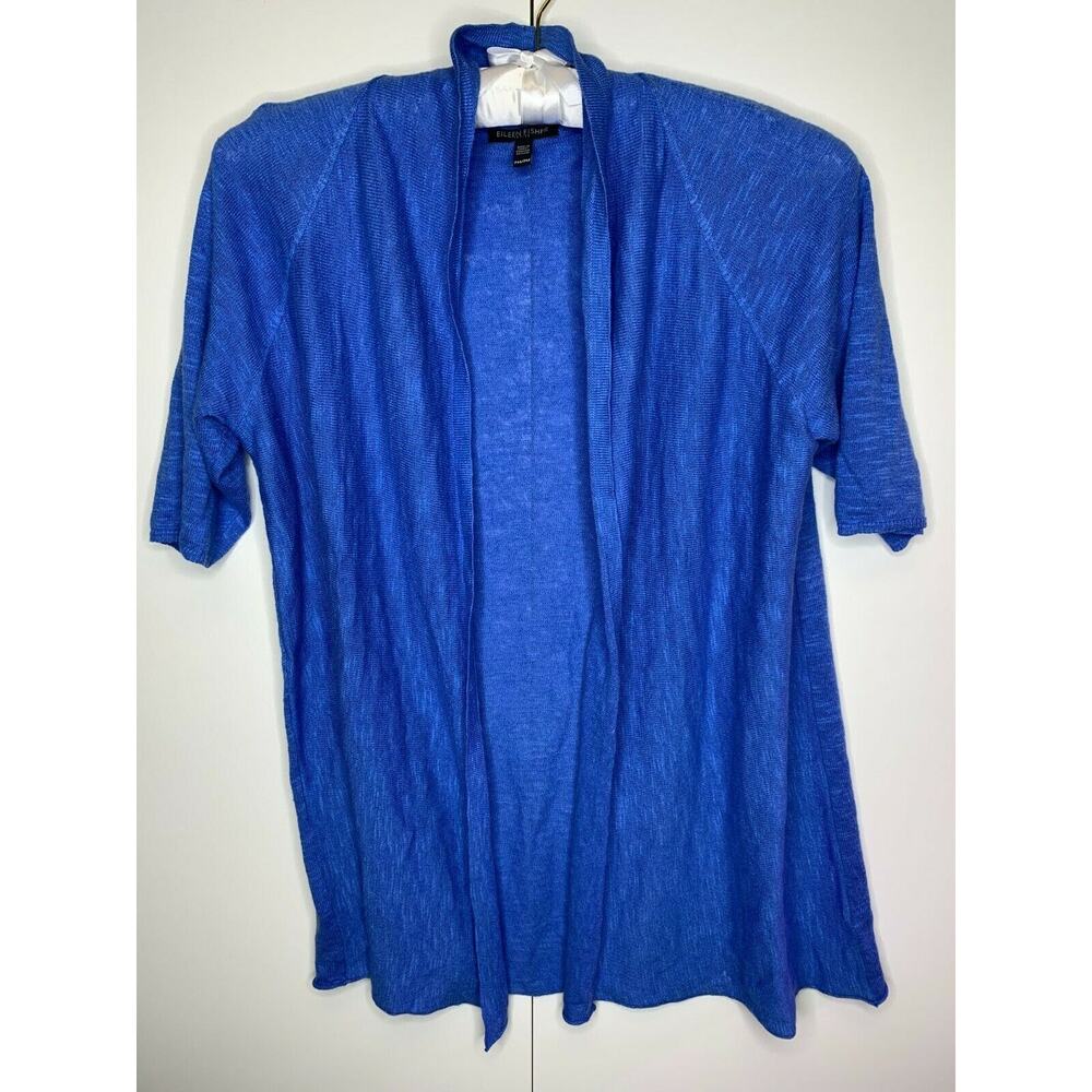 EILEEN FISHER Organic Linen Cardigan Sweater Size Petite Medium
